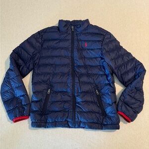 Navy Polo Ralph Lauren down jacket!